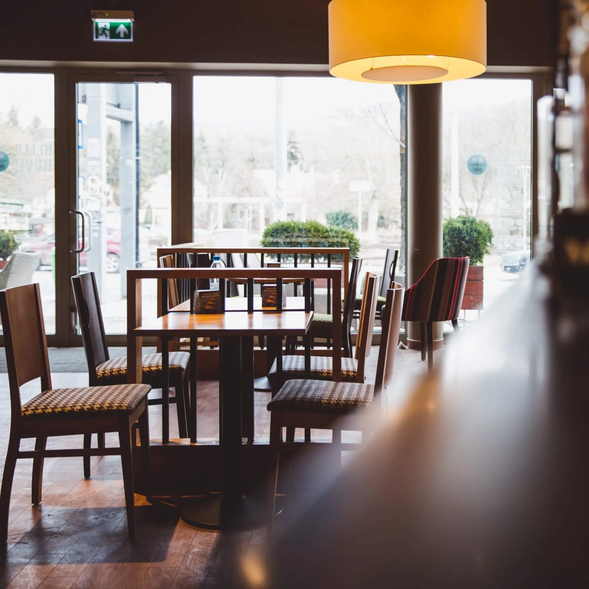 An intimate restaurant interior